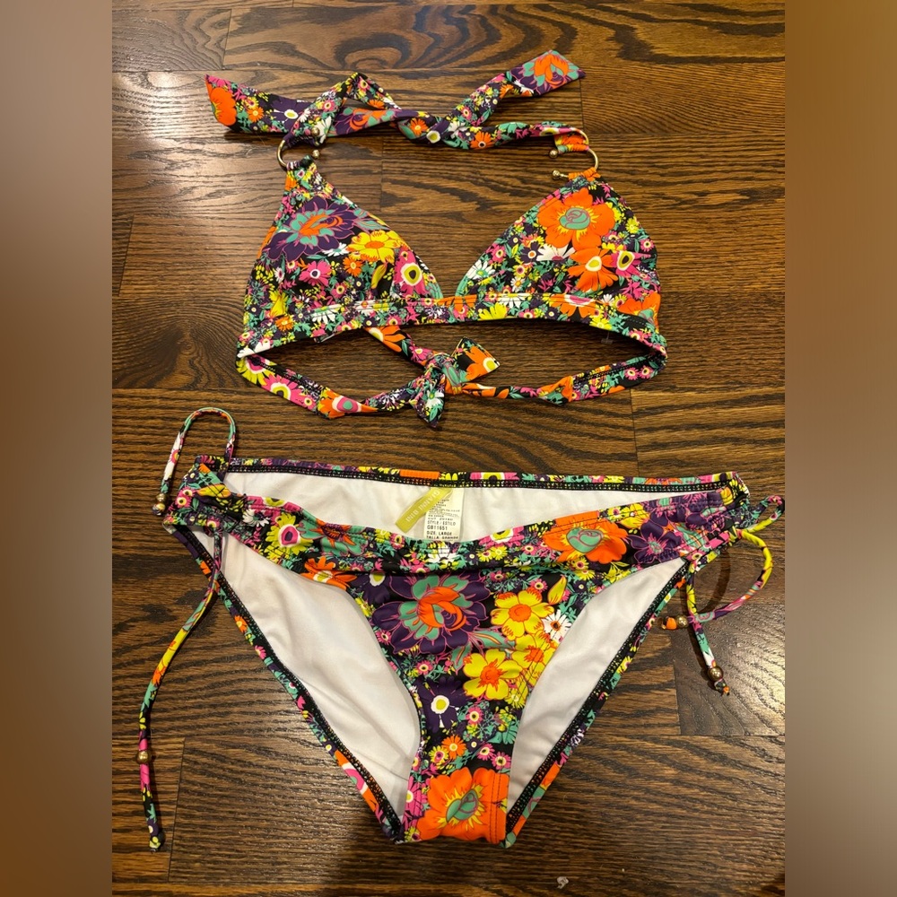 NWOT gianni binni swim suit size large